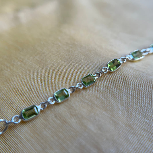 Peridot Tennis Bracelet