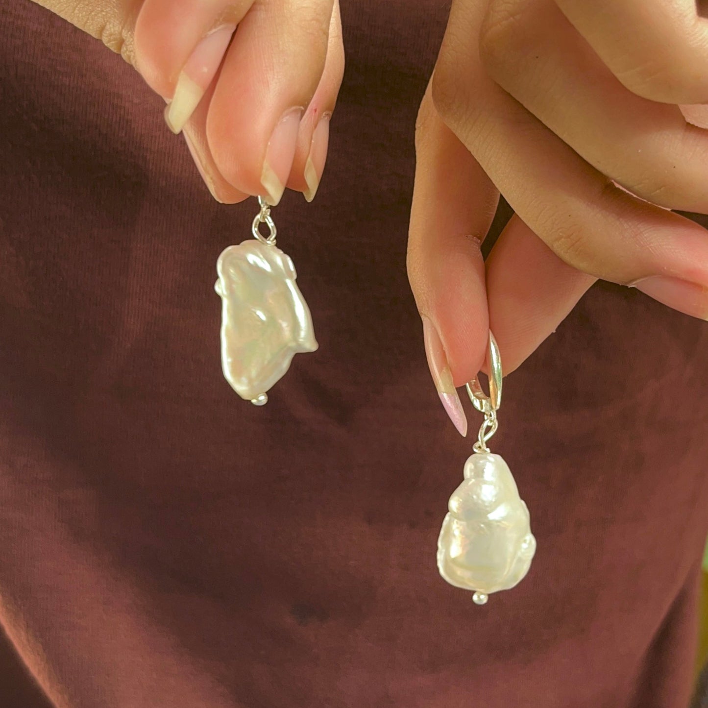 Mega Baroque Pearl Earring