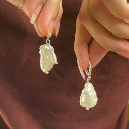 Mega Baroque Pearl Earring