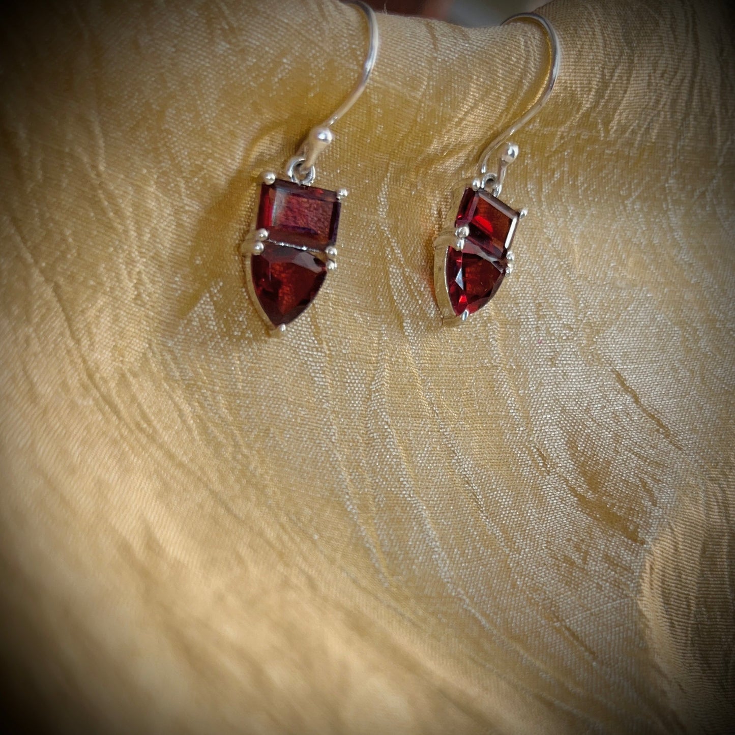 Mismatched Garnet Earrings