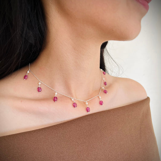 Peony Charm Necklace