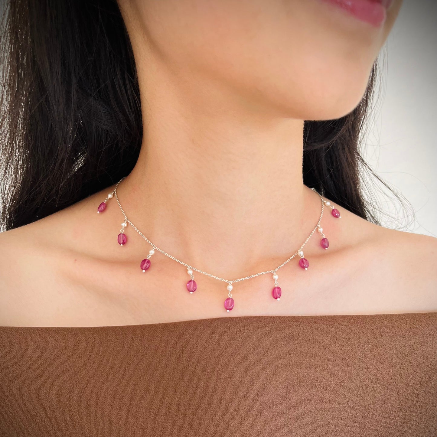 Peony Charm Necklace