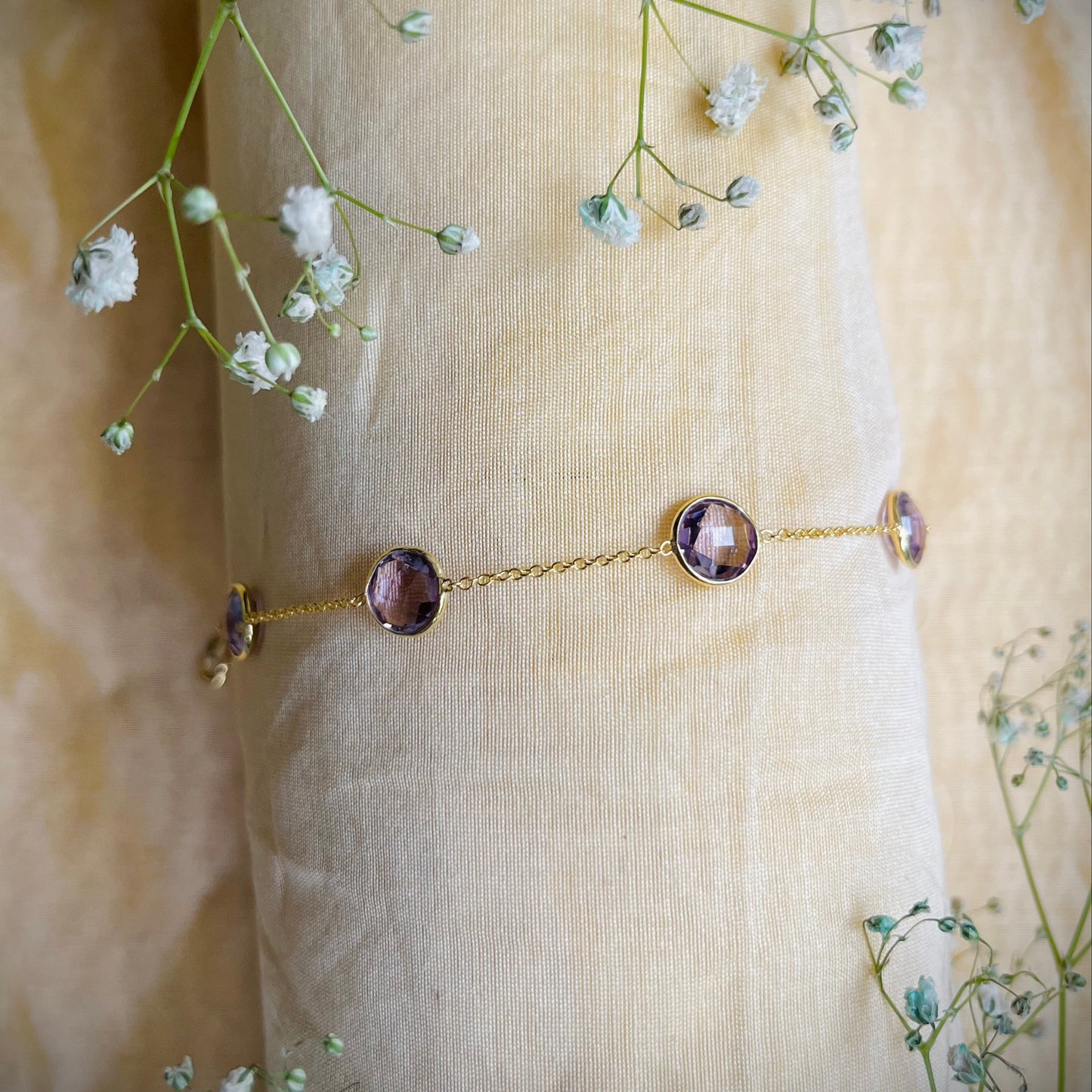 Orbit Amethyst Bracelet