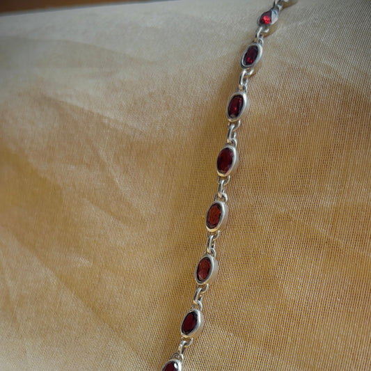 Scarlet Tennis Bracelet