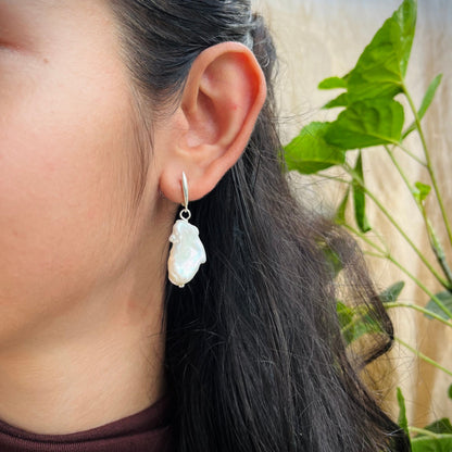 Mega Baroque Pearl Earring