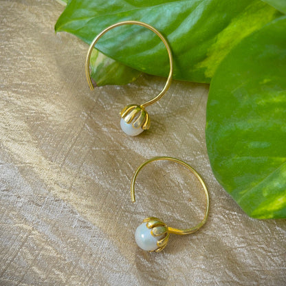 Swirl Pearl Earrings