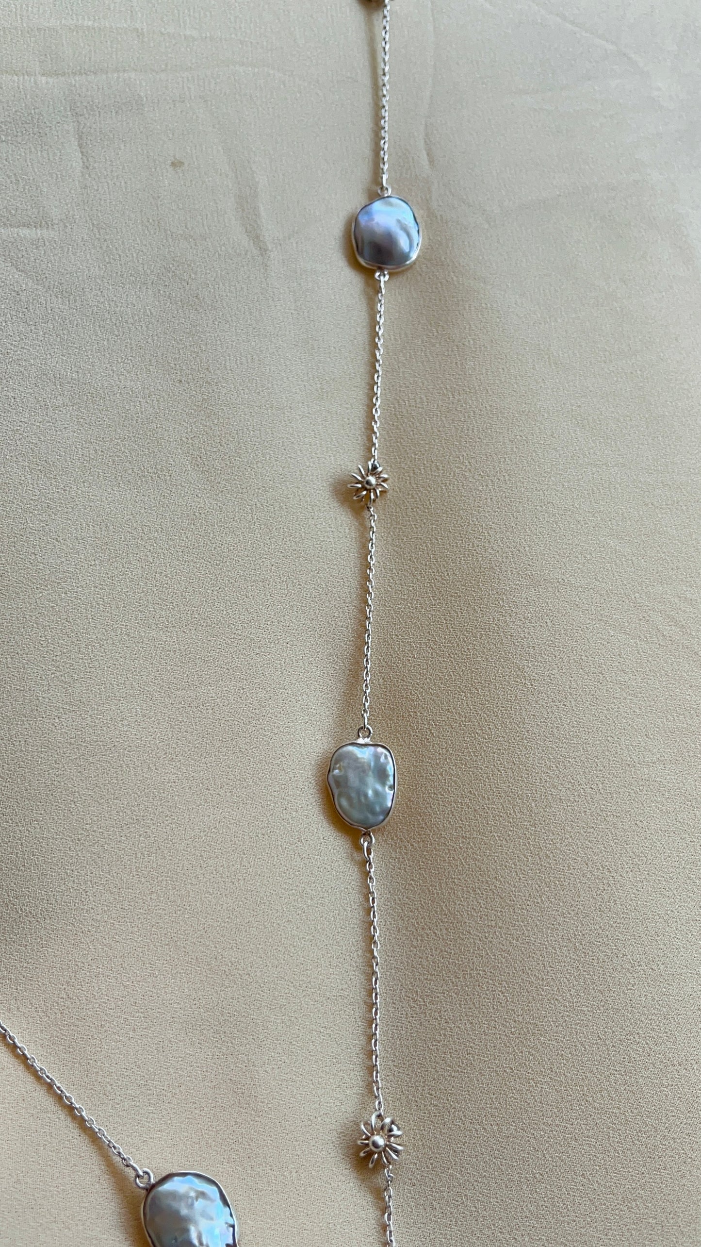 Silver Shell Garland Long Chain