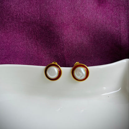 Surkh Moti Earring