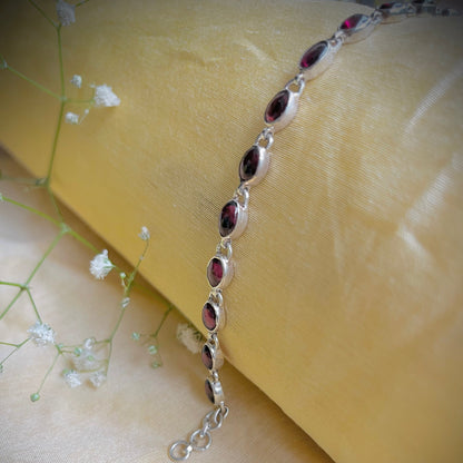 Garnet Stream Bracelet