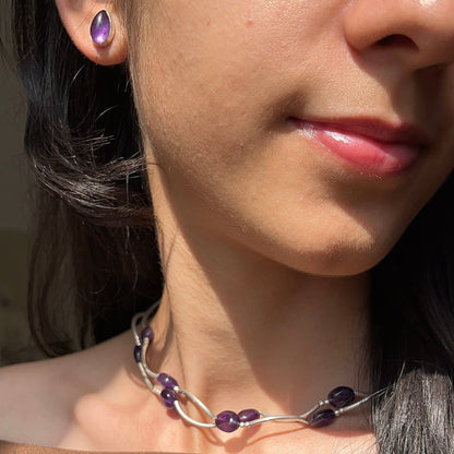 Amara Amethyst Necklace Set