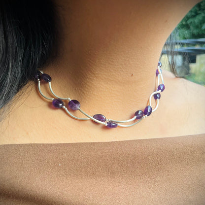 Amara Amethyst Necklace Set