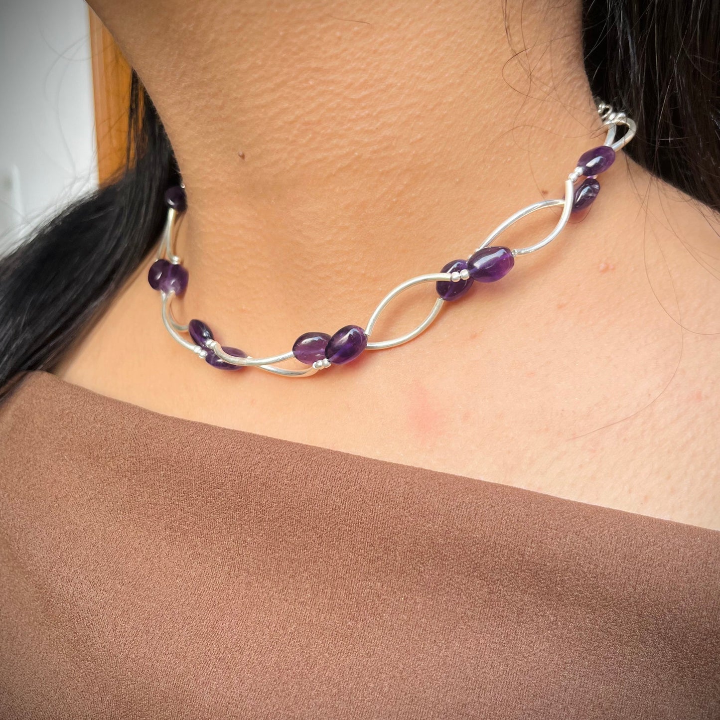 Amara Amethyst Necklace Set