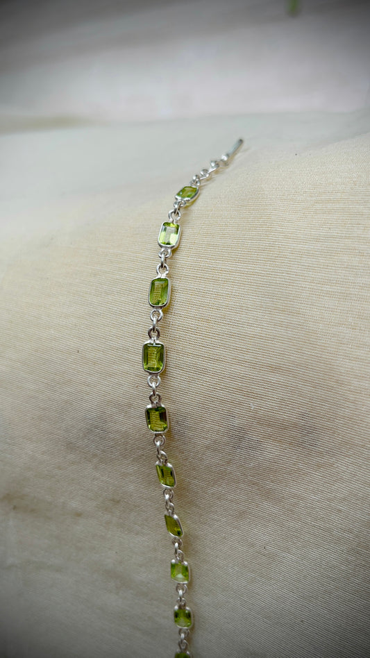 Peridot Tennis Bracelet