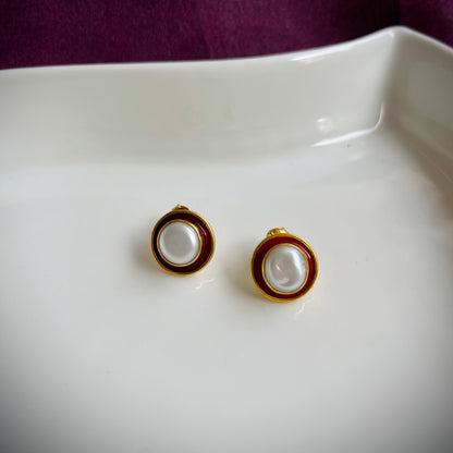Surkh Moti Earring