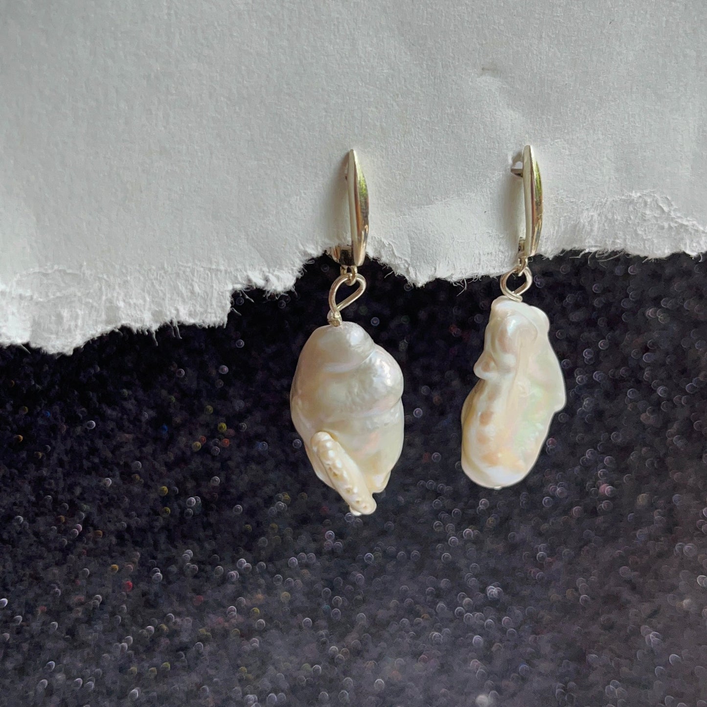 Mega Baroque Pearl Earring
