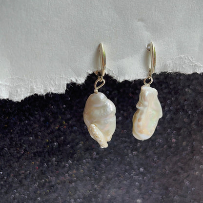 Mega Baroque Pearl Earring