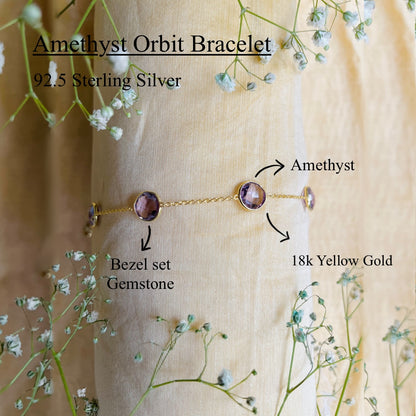 Orbit Amethyst Bracelet